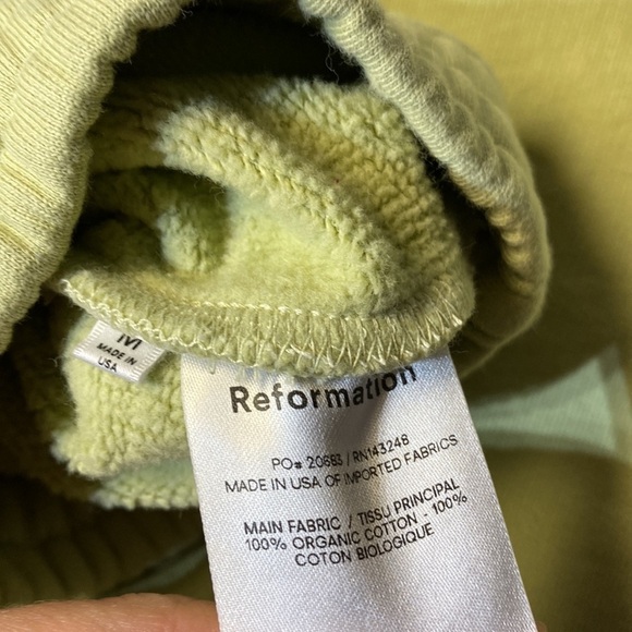 Reformation Light Green Track Pants - Picture 9 of 9